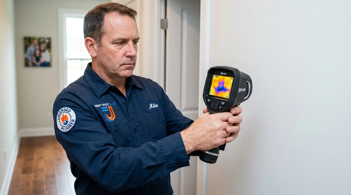 Thermal imaging leak detection by Johns Plumbing LLC in Atwater
